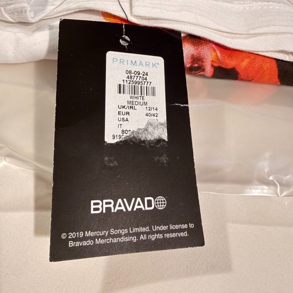 Freddy Mercury Bravado Designs T Shirt M 8/10 Cotton Short Sleeve Crew Neck - Picture 10 of 12